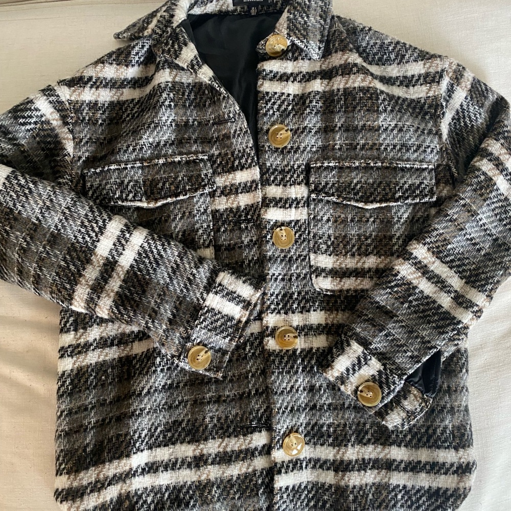 Missguided Plaid Button Up Shacket - image 3